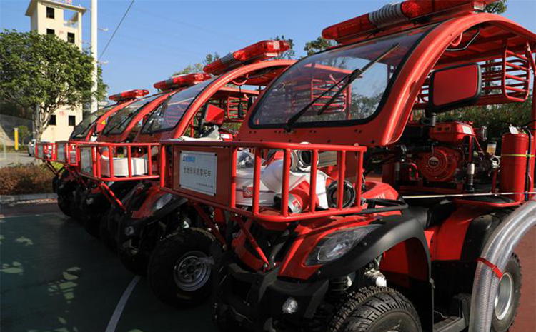 柳東新區(qū)舉行社區(qū)（村）全地形消防摩托車(chē)發(fā)放儀式